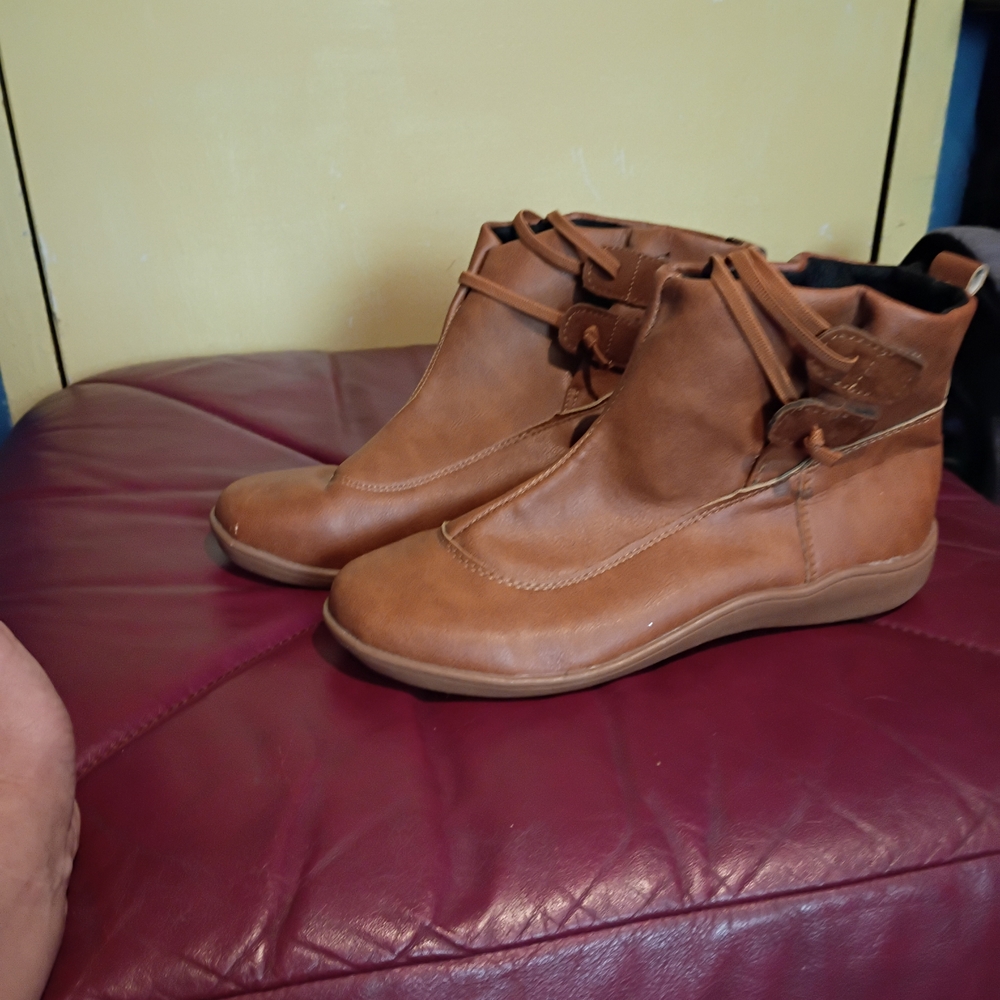 Women's Brown Leather Ankle Boots